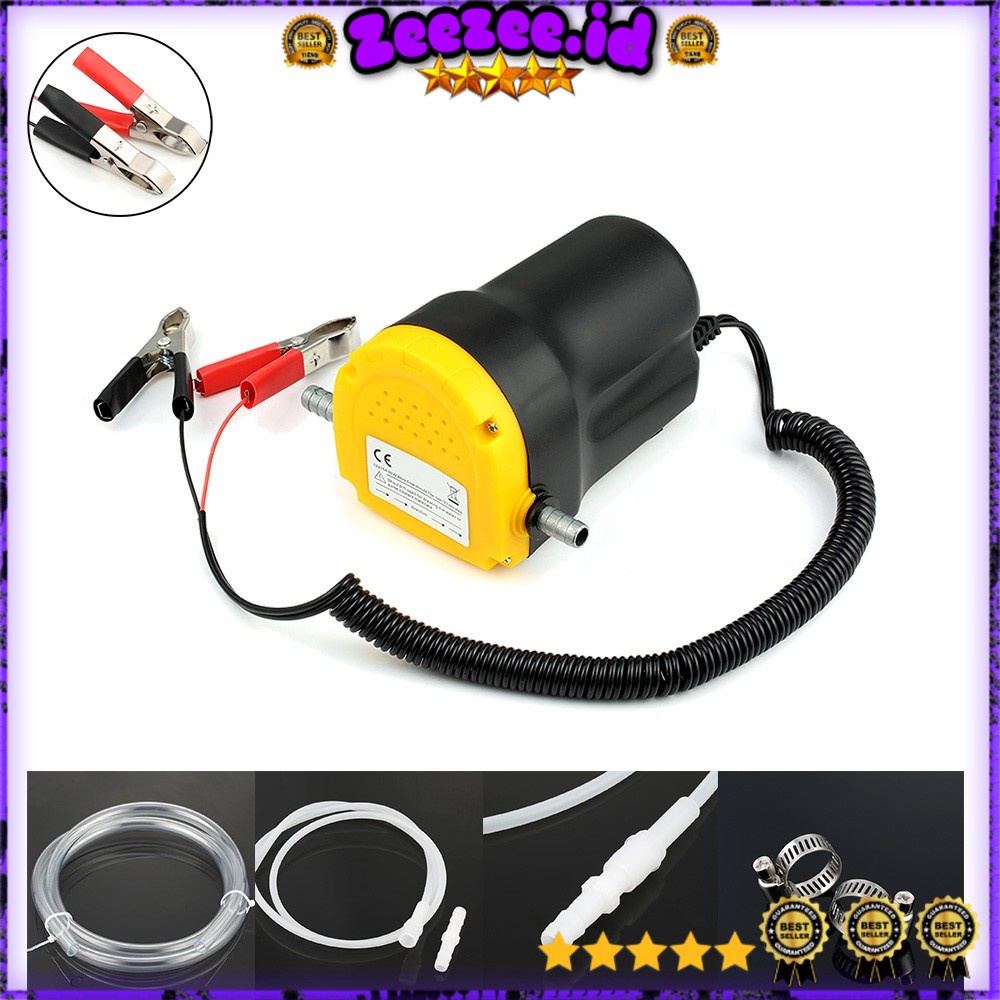 Pompa Transfer Oli Elektrik Portable 12V Fluid Extractor Suction Pump 12V - A3 - Black