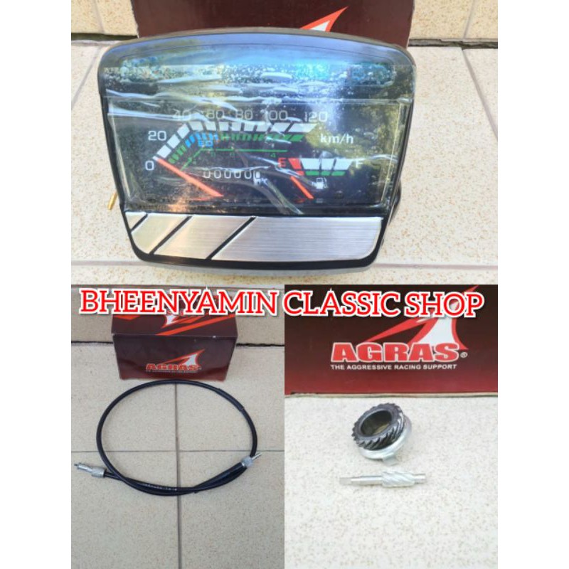 Paket Spedo Speedometer Spido Kabel Speedo dan Gigi Nanas Ger Spidometer Honda Astrea Star