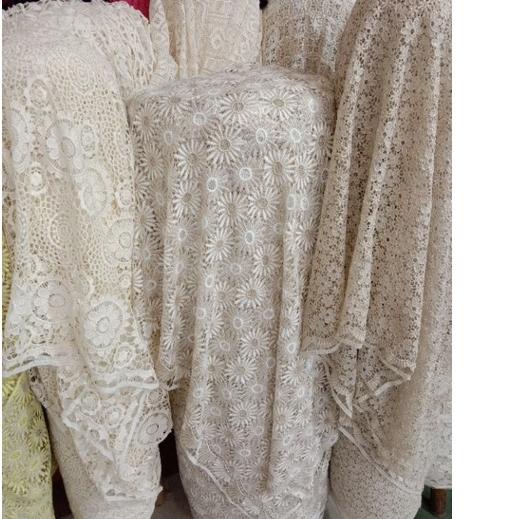 ☏ kain/bahan brokat katun prada / brokat prada ✮