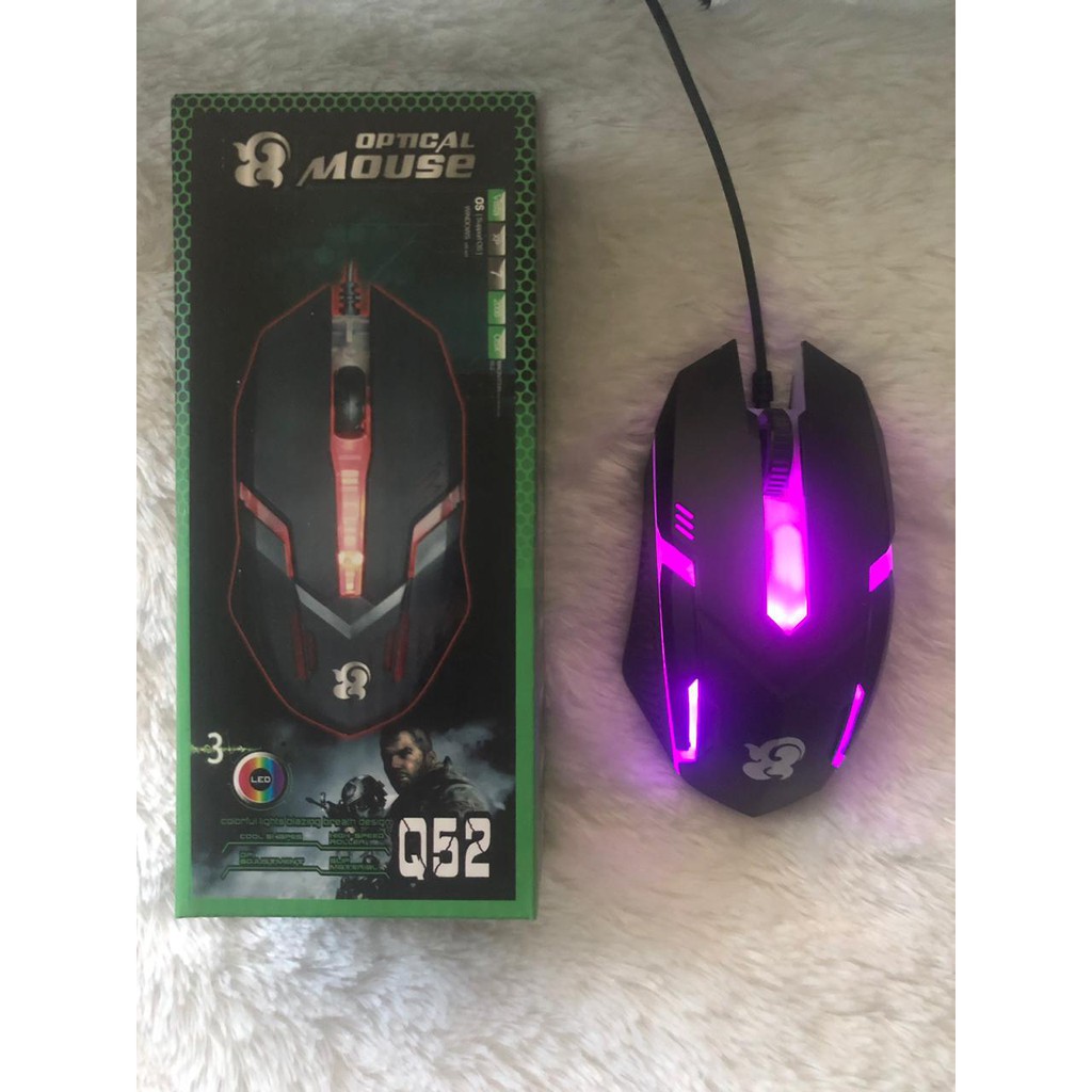 MOUSE Gaming Wired Led Lampu Game Pubg Optical Autobot Avenger Best  Click Komputer Pc Laptop