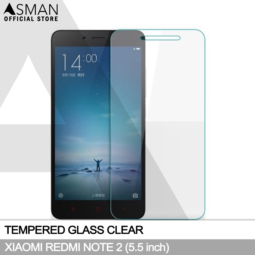 Tempered Glass Xiaomi Redmi Note 2 (5.5&quot;) | Anti Gores Pelindung Layar Kaca - Bening