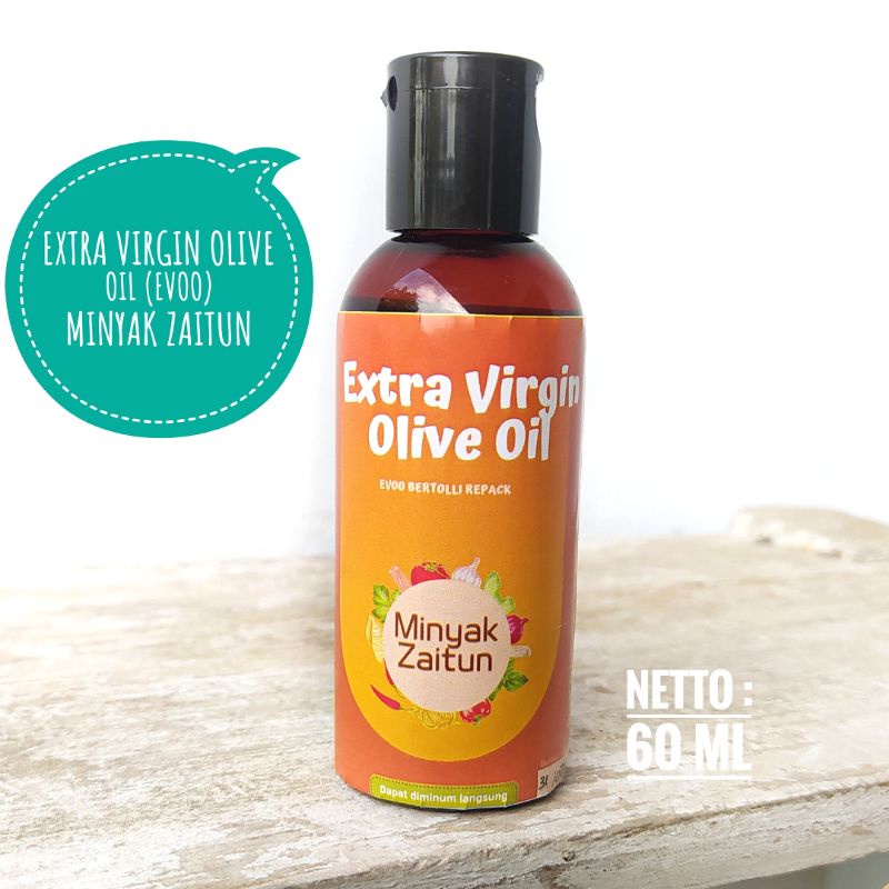 

EVOO Minyak Zaitun 60ml / Minyak Zaitun Bertolli 60ml