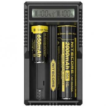 NITECORE Universal Battery Charger for Li-ion with LCD Charger Baterai AA AAA CASAN BATERAI AA AAA