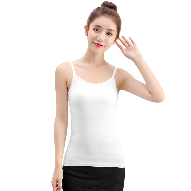 Tanktop Singlet Tali kecil Wanita Gaya Korea - XSHOP Reza