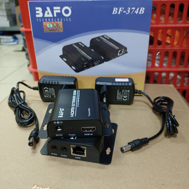 Bafo BF-374B HDMI Extender 200Meter Over Kabel Lan Cat6