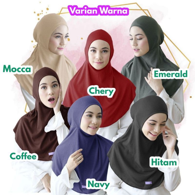 Momiasi - Inner Hijab Antem Ciput Daleman Hijab Inner Ninja Cherry