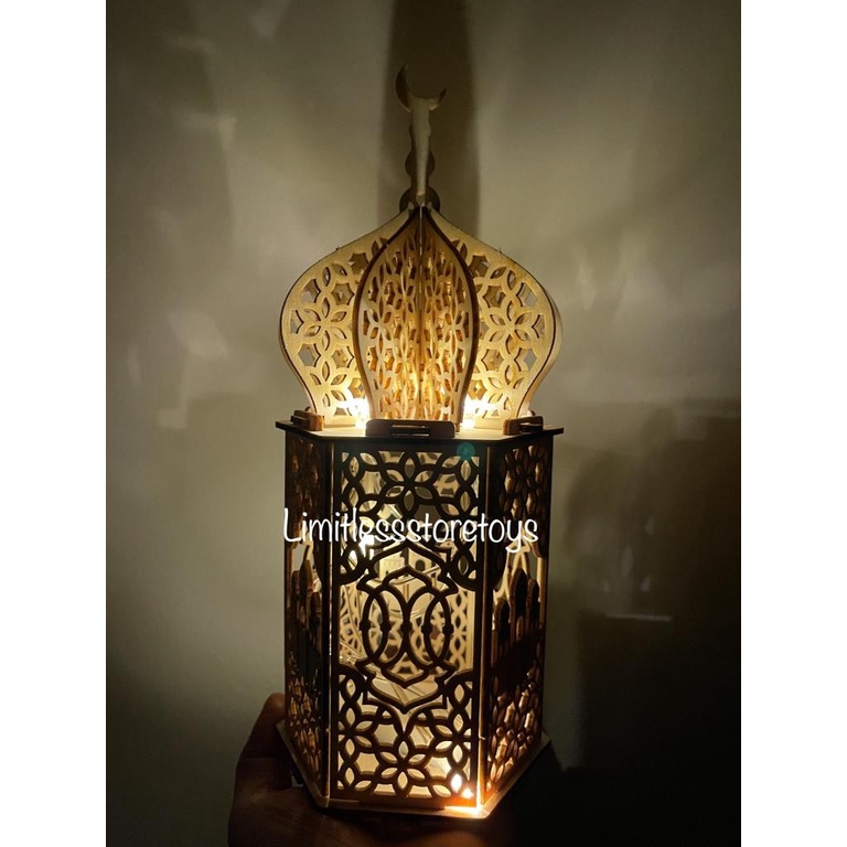 Lampu Dekorasi MUSLIM ISLAMIC Bahan kayu untuk Hiasan Bagus / Dekorasi LAmpu
