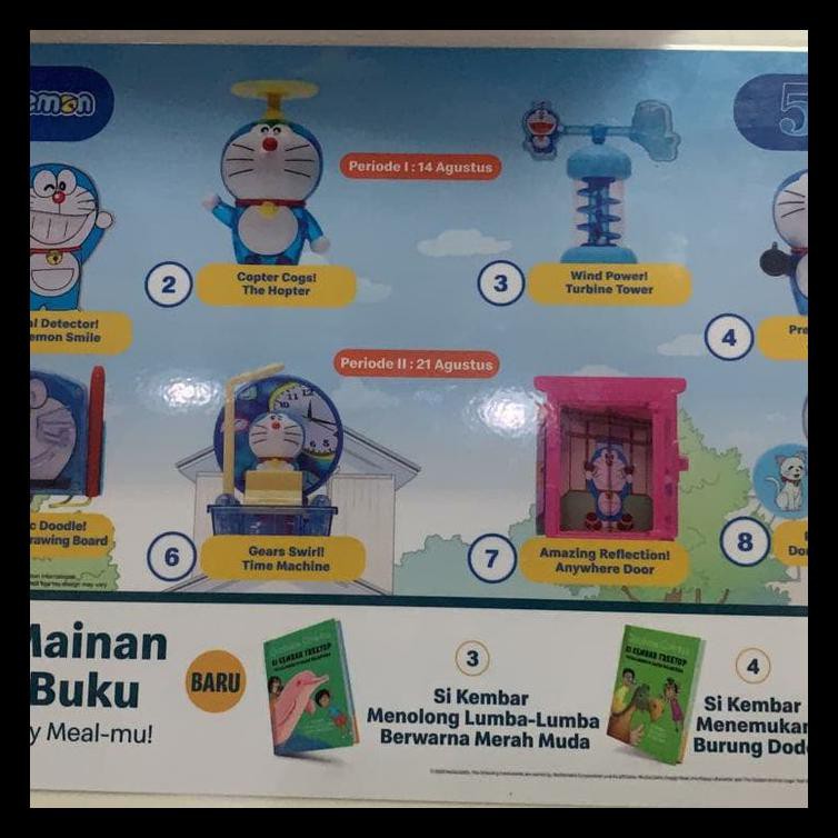 Ready Stok Happy Meals Mcdonalds Doraemon Agustus 2020 Mcdonald Action Figure Terupdate Al8