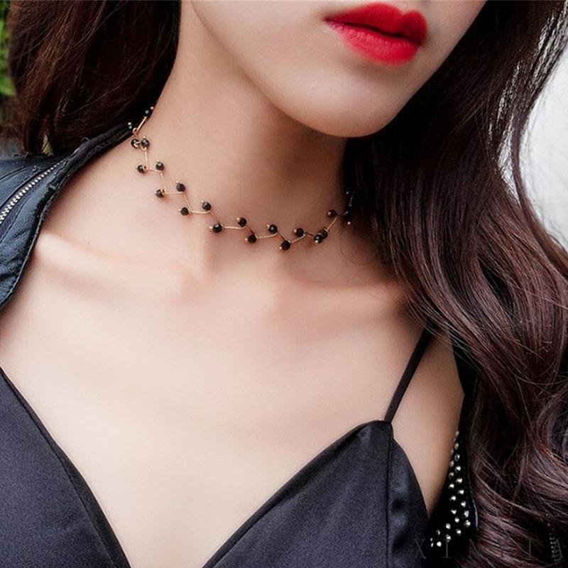 Xia.id Kalung Choker Mutiara Imitasi Untuk Wanita