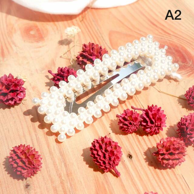 READY Korean Pearl Hair Pin 1 pcs | Jepit Rambut Korea | Pearl Barrette import Seri A