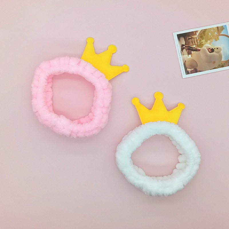 AC013 Bandana Bando Headband Makeup atau Cuci Muka Motif Imut dan Lucu Model Korea Crown