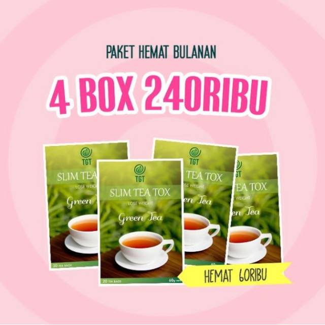 The Green Tea [ TGT ] Teh Detox Pelangsing Herbal