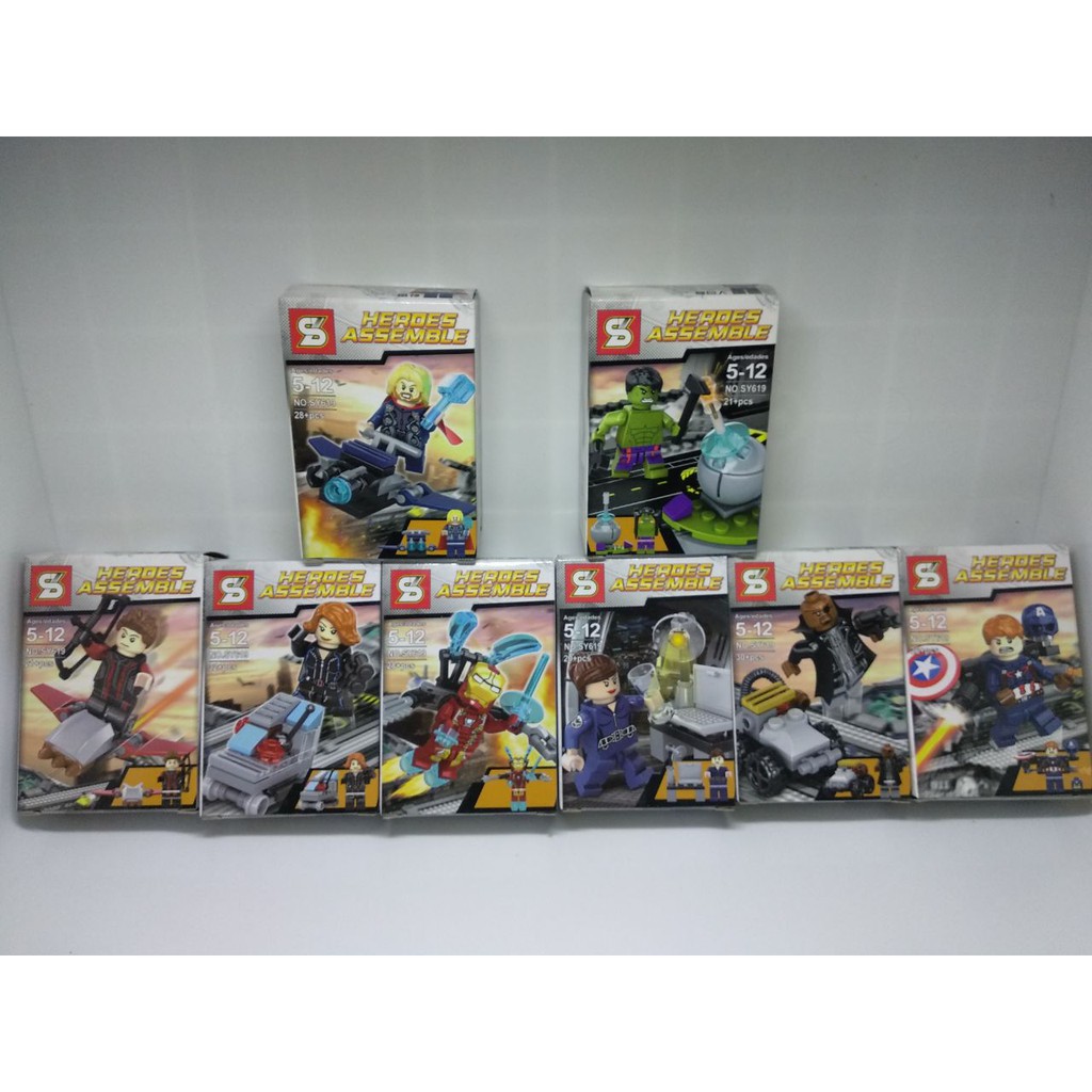 Lego Figure Super Hero SY 619 SY619 Heroes Assemble (1set 8 pcs)