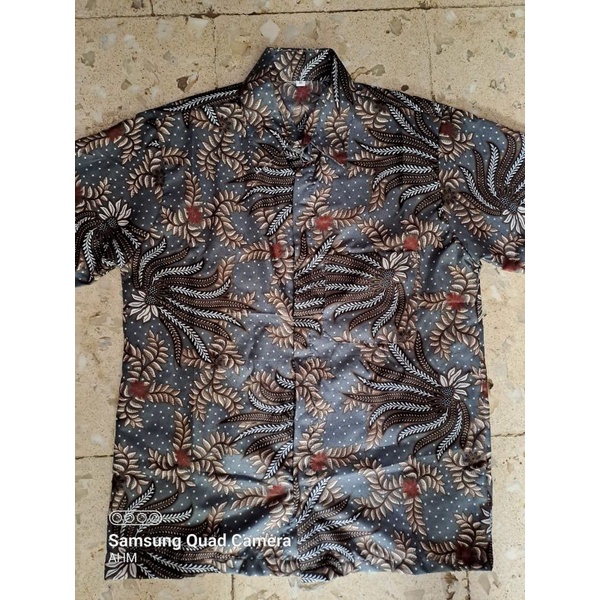 Kemeja Batik pria Lengan Pendek Motif Kobis