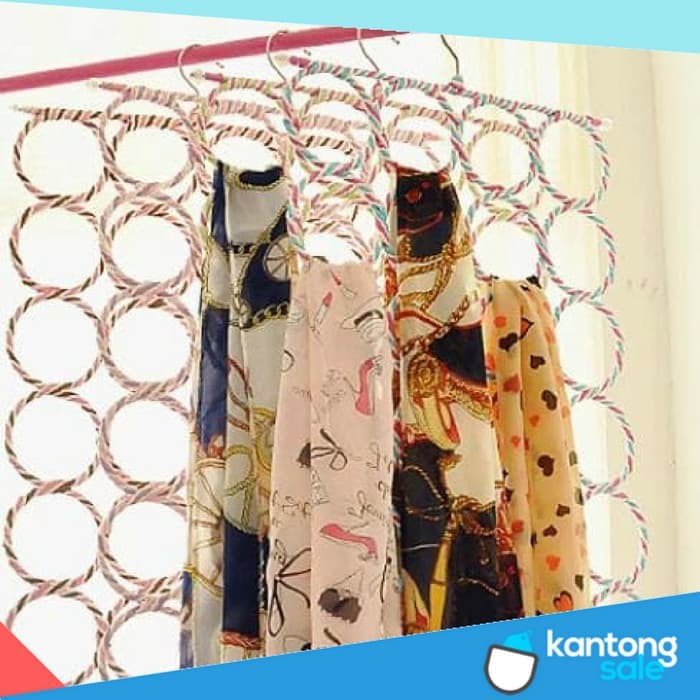 Hanger Gantung Jilbab Gantungan Baju Hanger Pakaian Hanger Lemari Organizer Tempat JIlbab Gantungan