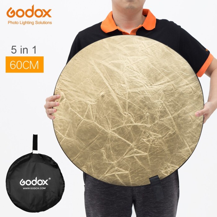 Godox Reflektor Reflector Cahaya Studio Foto 5 in 1 60cm - RFT-05