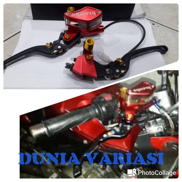 master tabung rem depan kaca dan kopling BREMBO free seal cadangan