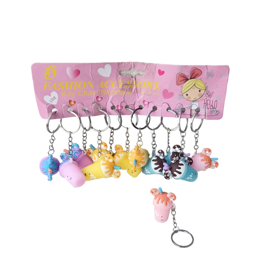 PROMO Gantungan Kunci MURAH Miniatur Kado Hadiah Souvenir - BOBA Gantungan Rumah/ Motor/ dan Lainnya