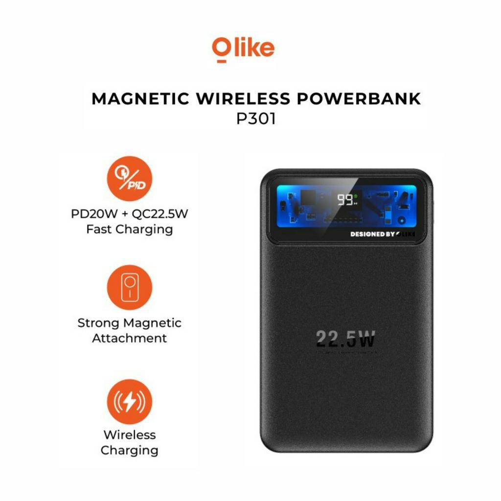 POWERBANK OLIKE 10.000MAH MAGNETIC 22.5W P-301