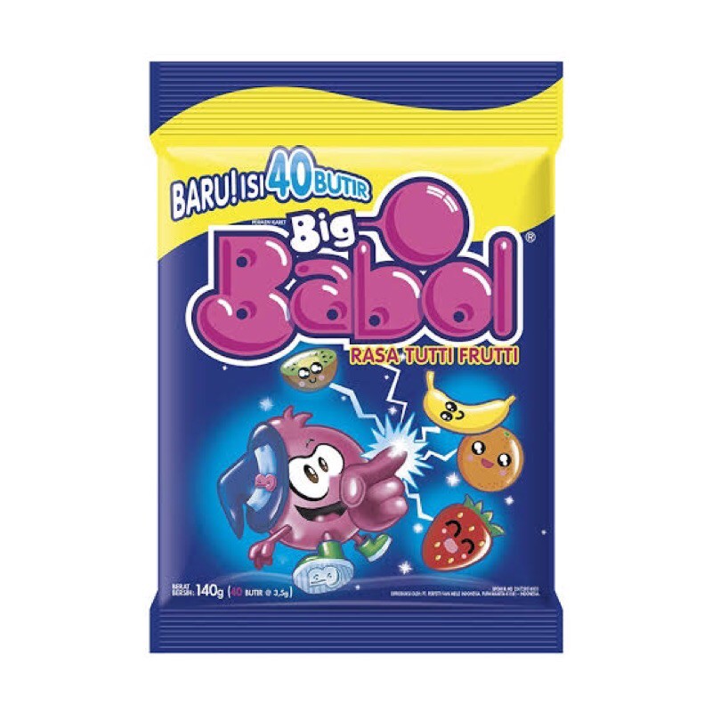 

Big Babol Permen Karet Tutti Frutti 140gr