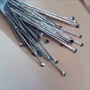 Korek kuping Besi dan Gagang Plastik Kecil / Alat Pembersih Telinga Chroom Stainless dan Plastik /  cotton bud