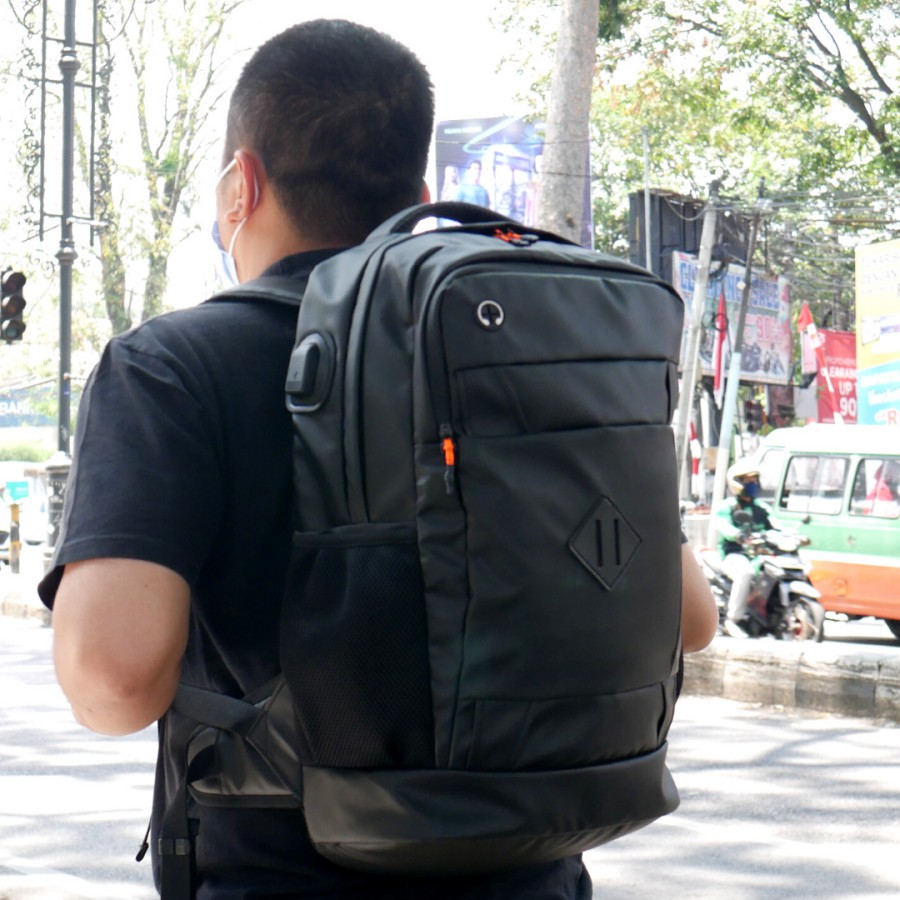 LUXURIOUS BLACK |Urban Factor x FORIND|Tas Ransel Punggung Ori Bag Pria Wanita Backpack Baru Besar