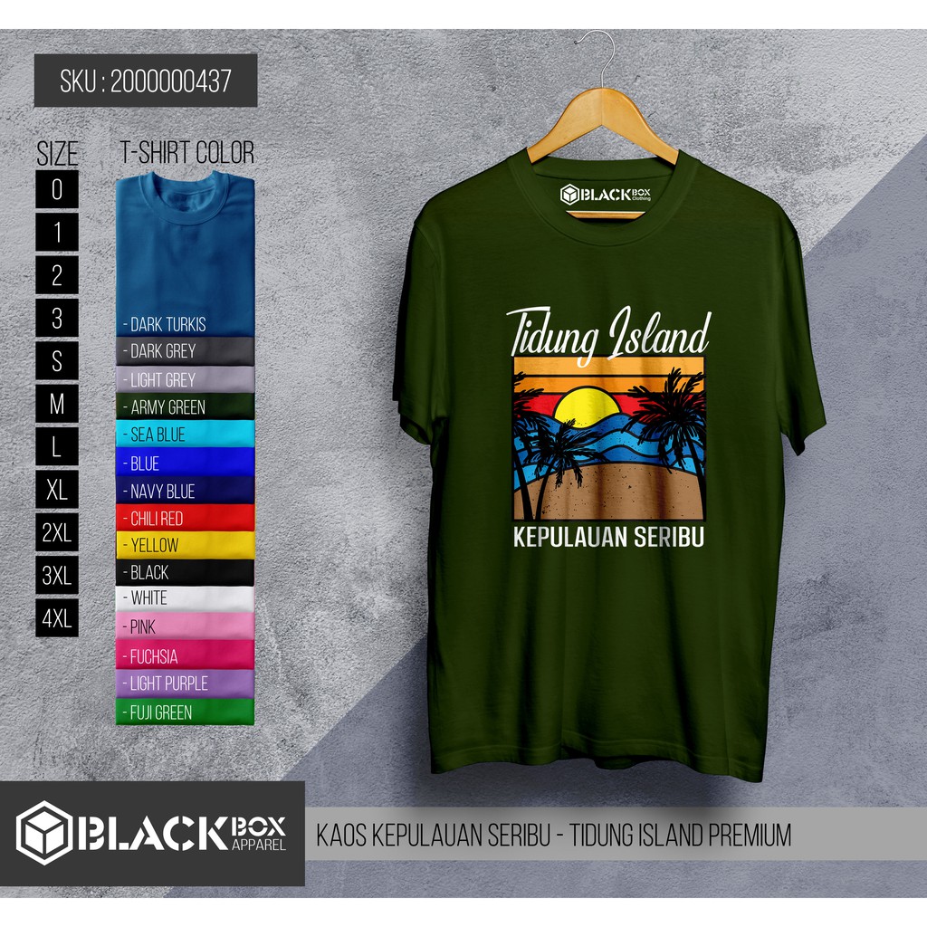 Kaos Distro Pulau Tidung Kepulauan Seribu Premium Quality