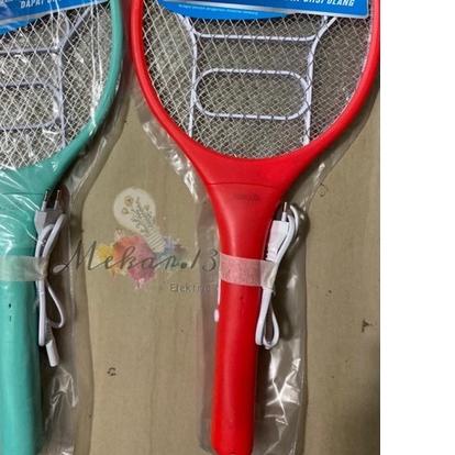 ➷ Raket Nyamuk Charger TOFUDA 601 New/Alat Pembasmi Nyamuk ℮