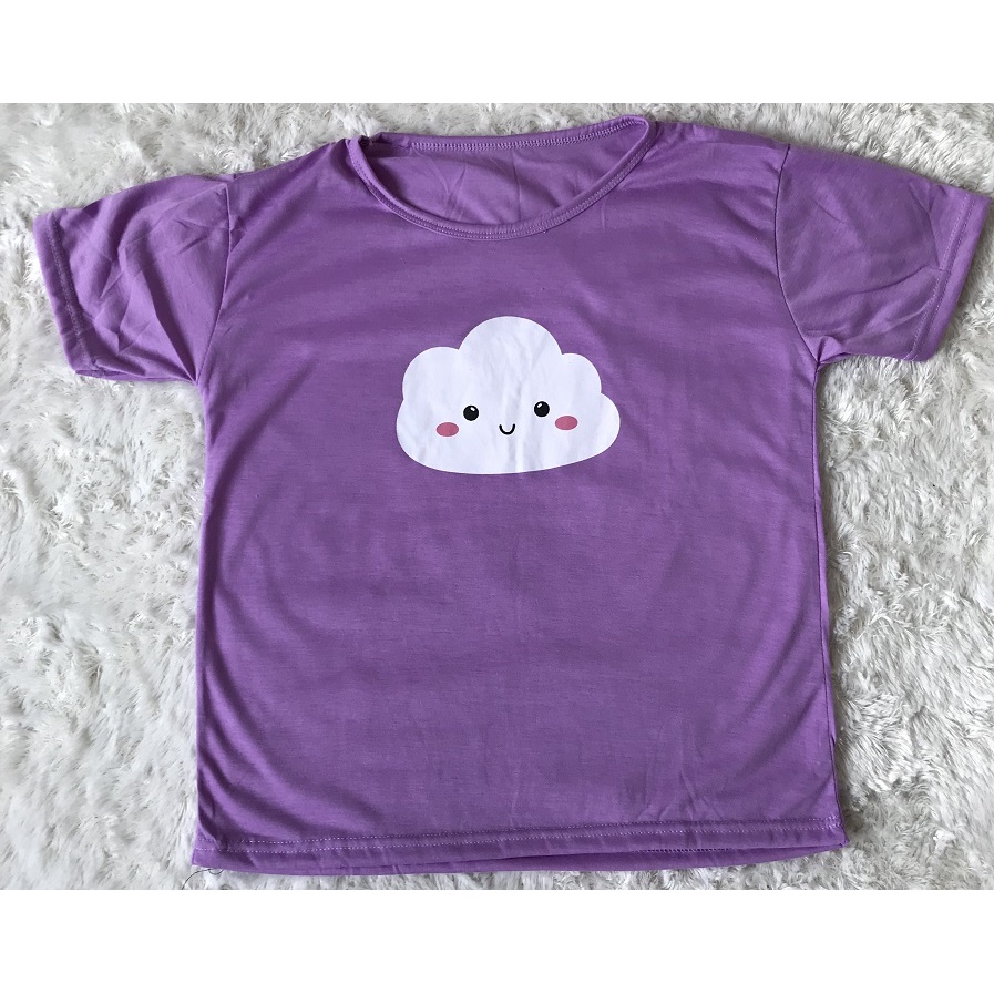 HOPYLOVY - Kaos Tumblr Tee Wanita Lilac Edition Lengan Pendek Purple