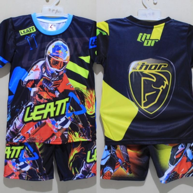 Setelan anak motor cross / motor balap motocross printing