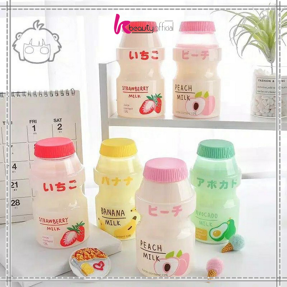 KB-C306 Botol Air Minum Anak Unik Botol Fruity Botol Minum 480ml / Botol Minum Fruity Fruit ALA KOREA-2