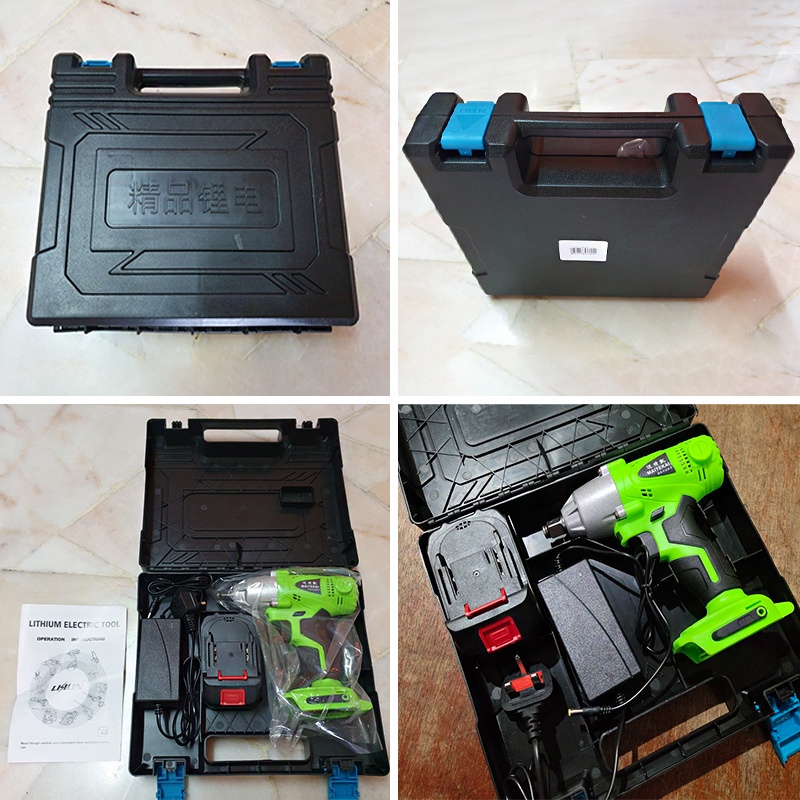 988Vf Cordless Impact Wrench 988Vf - Mesin Impact Wrench Baterai Charger Pembuka Baut Buka Baut