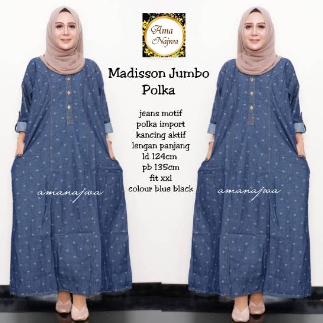 MADISSON JUMBO POLKA GAMIS JEANS POLKADOT ld 140