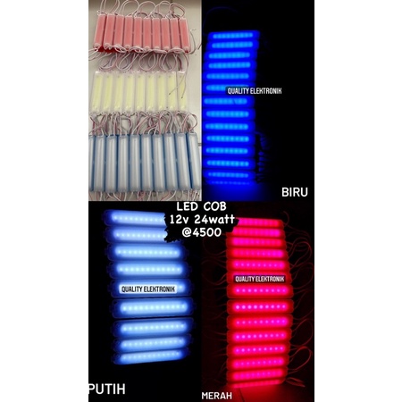 LED COB 12volt 24wattBLUE RED WHITE