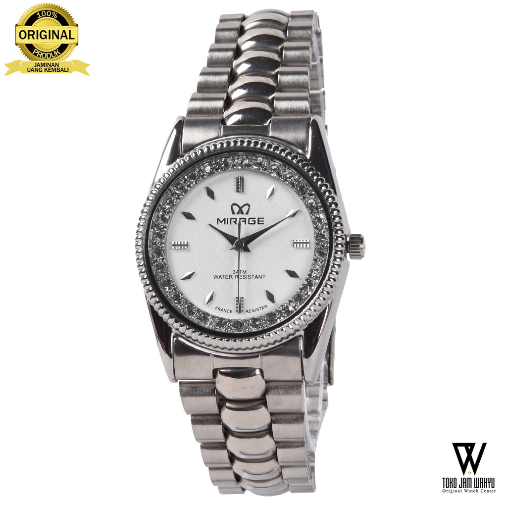 Mirage 1579M-C Jam Tangan Pria - Silver - Stainless Steel Bracelet