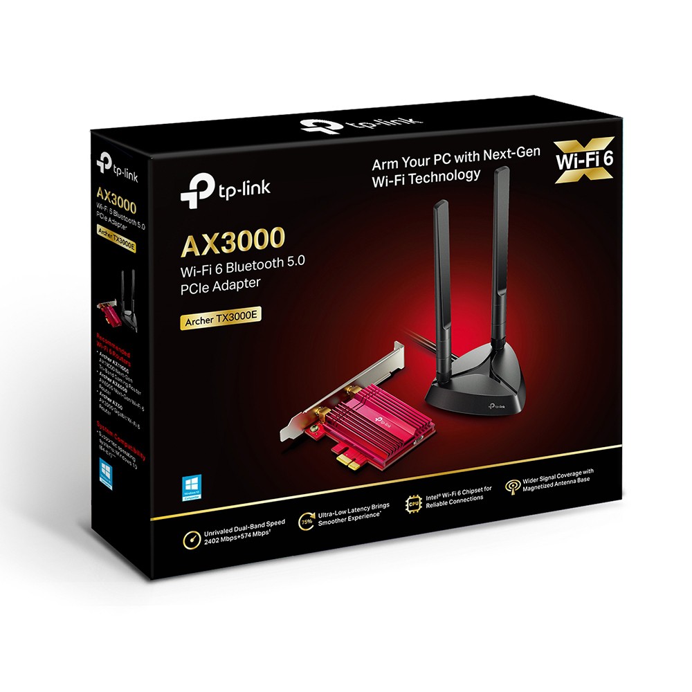 TP-Link Adapter Archer TX3000E AX3000 Wireless Bluetooth 5.0 PCIe