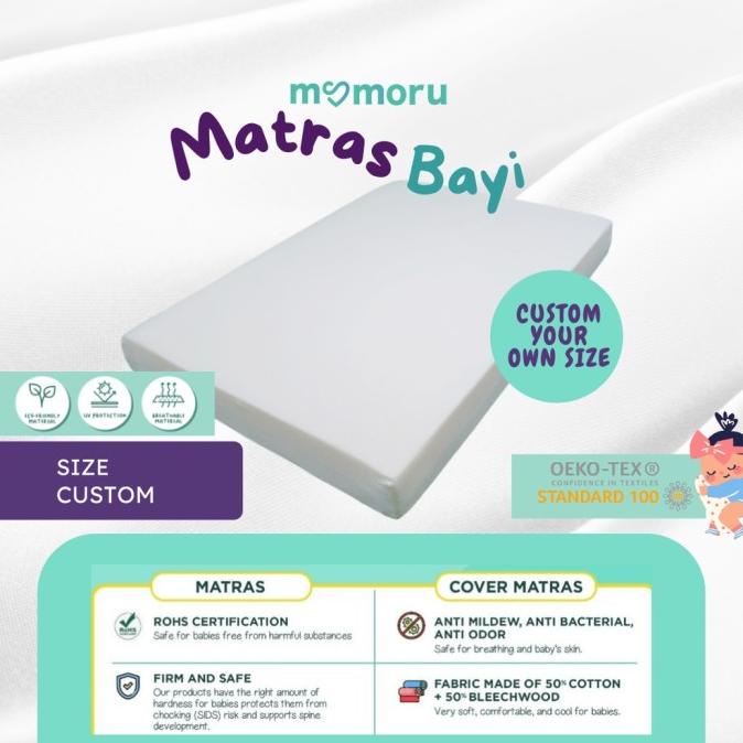 MATRAS CRIB KASUR BAYI MATRAS PLAYMATE LUMBA MAMORU - UKURAN CUSTOM SI XCVFCF654654