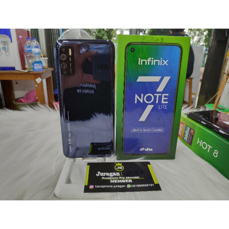 INFINIX NOTE 7 LITE RAM 4GB INTERNAL 64GB HP BEKAS SECOND SEKEN INFINIX NOTE 7 4/64 MULUS MURAH