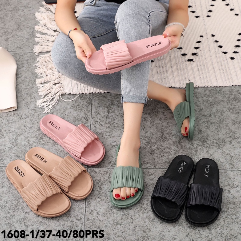 Sandal Selop Wanita Import Jelly Breslin 1608-1