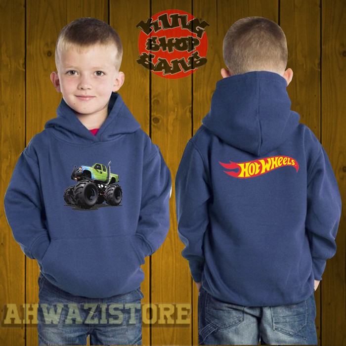 hoodie anak jaket anak hot wheels mobil keren