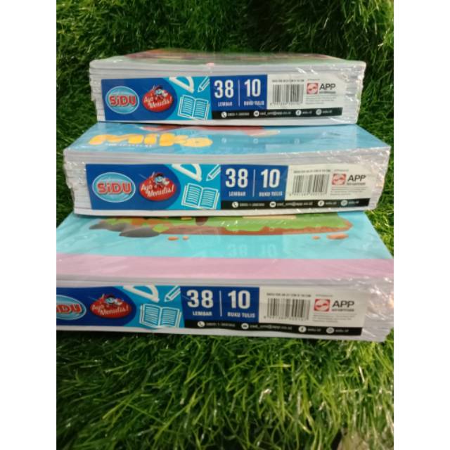 

Buku tulis sidu / sinar dunia isi 10 pak.. Lembar 38 .