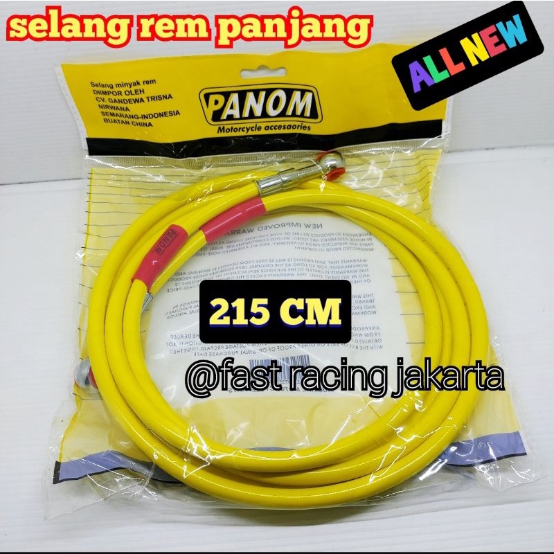 Selang Slang Rem Cakram Belakang NMax PCX 215cm Warna kuning