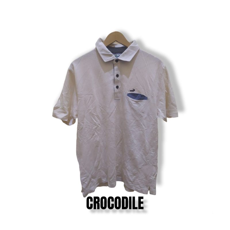 kaos kerah original second crocodile free 1topi random