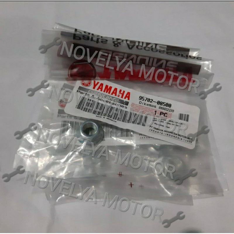 0NUT, FLANGE LAWAN BAUT MUR KNALPOT R15 R 15 VVA V3 ORI YAMAHA