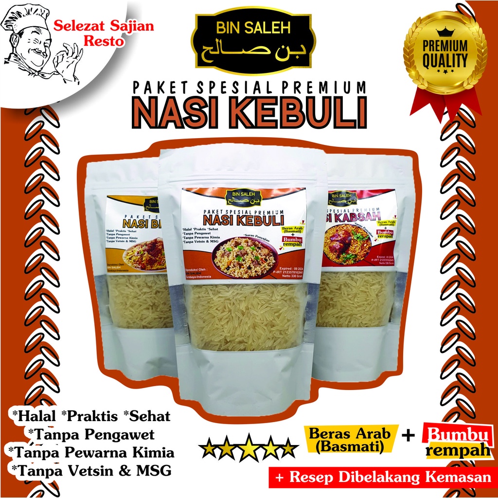 Jual Paket Nasi Kebuli Spesial Bin Saleh Beras Basmati Dan Bumbu