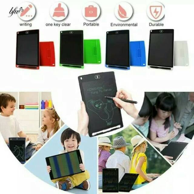 Lcd writing tablet 8.5 inch papan tulis tablet kado ulang tahun edukasi