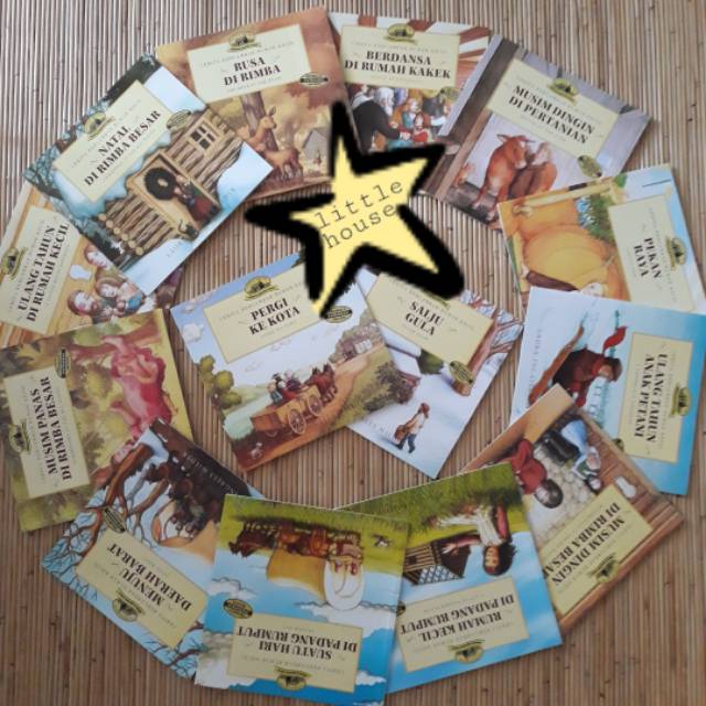 LITTLE HOUSE Cerita Bergambar Rumah Kecil 14 judul Laura Ingall new Ingalls On Prairie Illustrated M