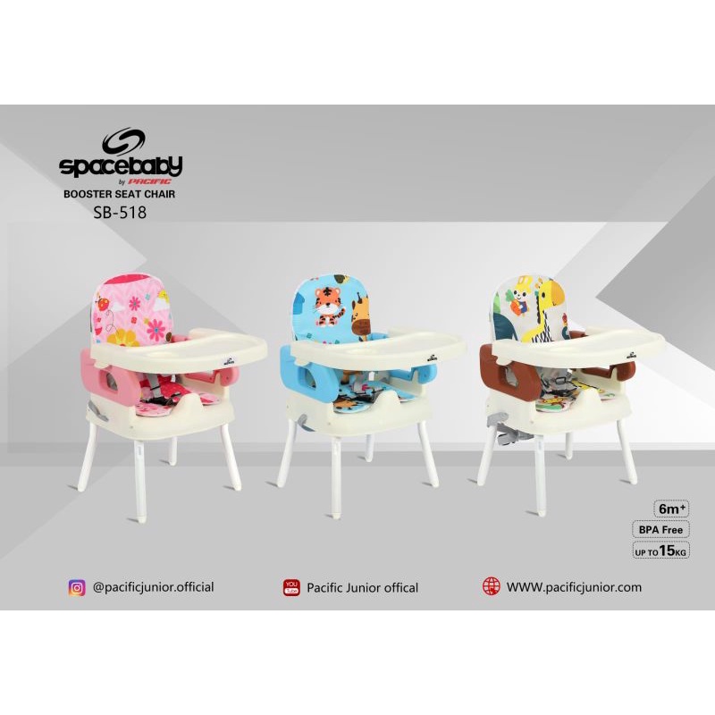 Kursi Makan Booster Seat Spacebaby Sugarbaby Folding Seat Murah