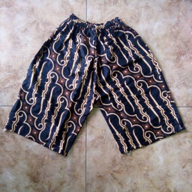 Celana Pendek Katun Plentet Batik Size Anak~ Abg