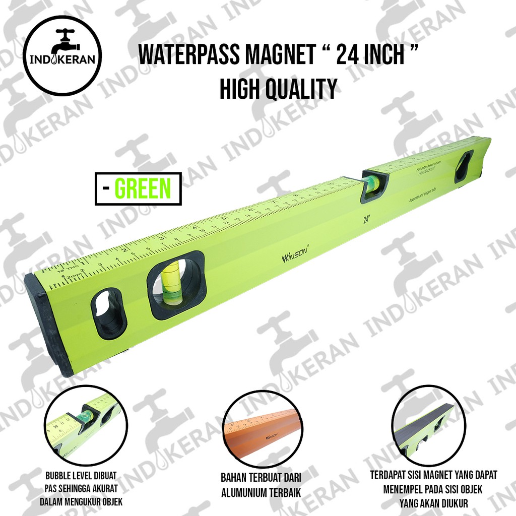 INDOKERAN - Waterpass Magnet - 24 Inch - High Quality